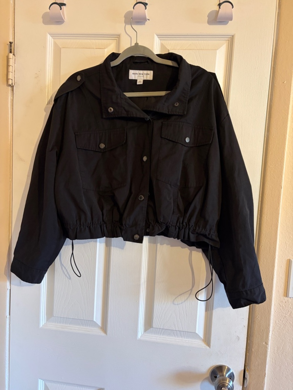 Marc Jacobs Black Cropped Utility Jacket SOU 1023-A